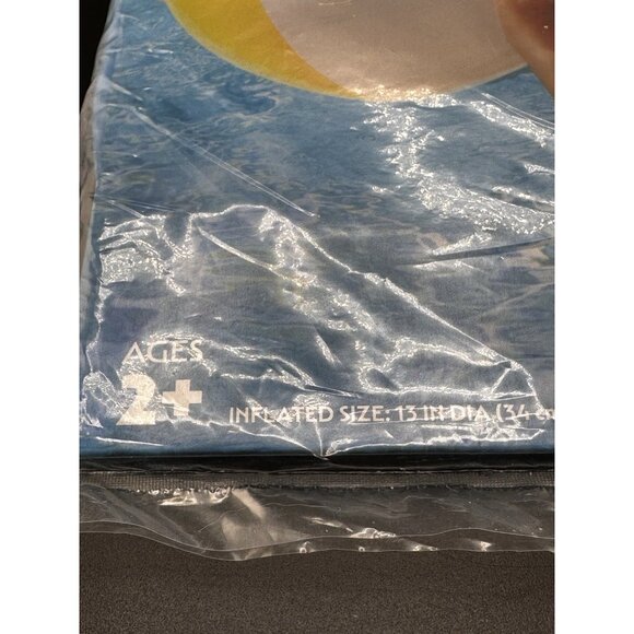 Bluescape Small Beach Ball Ages 2+ 13” Pool Summer Water Toy Inflatable - Picture 4 of 9